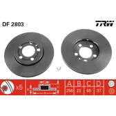 Bremssatz (2 Bremsscheiben) TRW - DF2803