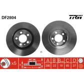 Bremssatz (2 Bremsscheiben) TRW - DF2804