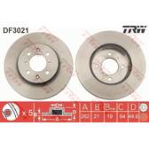 Bremssatz (2 Bremsscheiben) TRW - DF3021