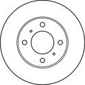 Bremssatz (2 Bremsscheiben) TRW - DF4022