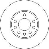 Bremssatz (2 Bremsscheiben) TRW - DF4048