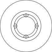 Bremssatz (2 Bremsscheiben) TRW - DF4123
