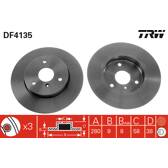 Bremssatz (2 Bremsscheiben) TRW - DF4135