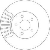 Bremssatz (2 Bremsscheiben) TRW - DF4147