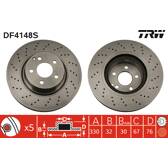 Bremsscheibe (pro Einheit) TRW - DF4148S