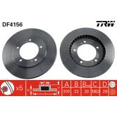 Bremssatz (2 Bremsscheiben) TRW - DF4156