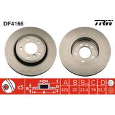 Bremssatz (2 Bremsscheiben) TRW - DF4166