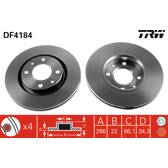 Bremssatz (2 Bremsscheiben) TRW - DF4184