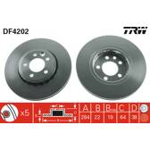 Bremssatz (2 Bremsscheiben) TRW - DF4202