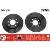 Bremssatz (2 Bremsscheiben) TRW - DF4205