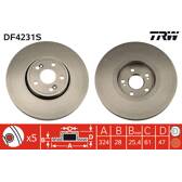 Bremsscheibe (pro Einheit) TRW - DF4231S