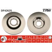 Bremsscheibe (pro Einheit) TRW - DF4262S