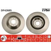 Bremsscheibe (pro Einheit) TRW - DF4268S