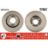 Bremssatz (2 Bremsscheiben) TRW - DF4311