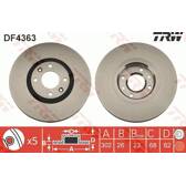 Bremssatz (2 Bremsscheiben) TRW - DF4363