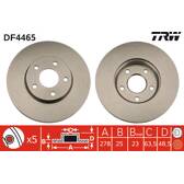 Bremssatz (2 Bremsscheiben) TRW - DF4465