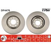 Bremssatz (2 Bremsscheiben) TRW - DF4476