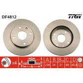 Bremssatz (2 Bremsscheiben) TRW - DF4812