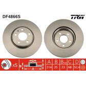 Bremsscheibe (pro Einheit) TRW - DF4866S