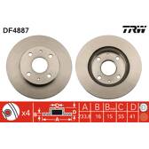 Bremssatz (2 Bremsscheiben) TRW - DF4887
