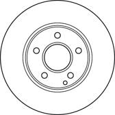 Bremssatz (2 Bremsscheiben) TRW - DF4947