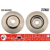 Bremsscheibe (pro Einheit) TRW - DF4949S