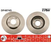 Bremsscheibe (pro Einheit) TRW - DF4974S