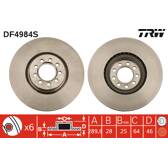 Bremsscheibe (pro Einheit) TRW - DF4984S