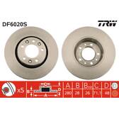 Bremsscheibe (pro Einheit) TRW - DF6020S