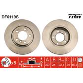 Bremsscheibe (pro Einheit) TRW - DF6119S