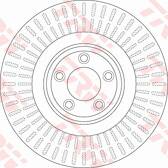 Bremsscheibe (pro Einheit) TRW - DF6146S