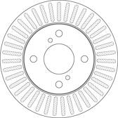 Bremssatz (2 Bremsscheiben) TRW - DF6214