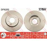 Bremssatz (2 Bremsscheiben) TRW - DF6252