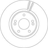 Bremsscheibe (pro Einheit) TRW - DF6497S