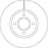 Bremssatz (2 Bremsscheiben) TRW - DF6509