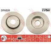 Bremssatz (2 Bremsscheiben) TRW - DF6520