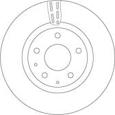 Bremssatz (2 Bremsscheiben) TRW - DF6575