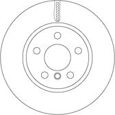 Bremssatz (2 Bremsscheiben) TRW - DF6757