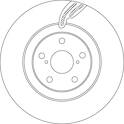 Bremsscheibe vorne TRW - DF6792S