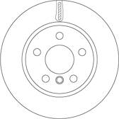 Bremssatz (2 Bremsscheiben) TRW - DF6799