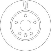 Bremssatz (2 Bremsscheiben) TRW - DF6819