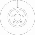 Bremsscheibe vorne TRW - DF6845S