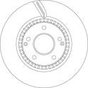 Bremsscheibe vorne TRW - DF6884S