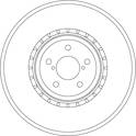 Bremsscheibe vorne TRW - DF6923S