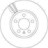 Bremsscheibe vorne TRW - DF6964