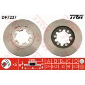 Bremssatz (2 Bremsscheiben) TRW - DF7237