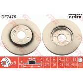 Bremssatz (2 Bremsscheiben) TRW - DF7475