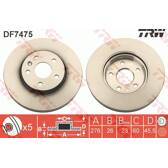 Bremssatz (2 Bremsscheiben) TRW - DF7475