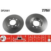 Bremssatz (2 Bremsscheiben) TRW - DF2581