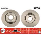Bremssatz (2 Bremsscheiben) TRW - DF4208